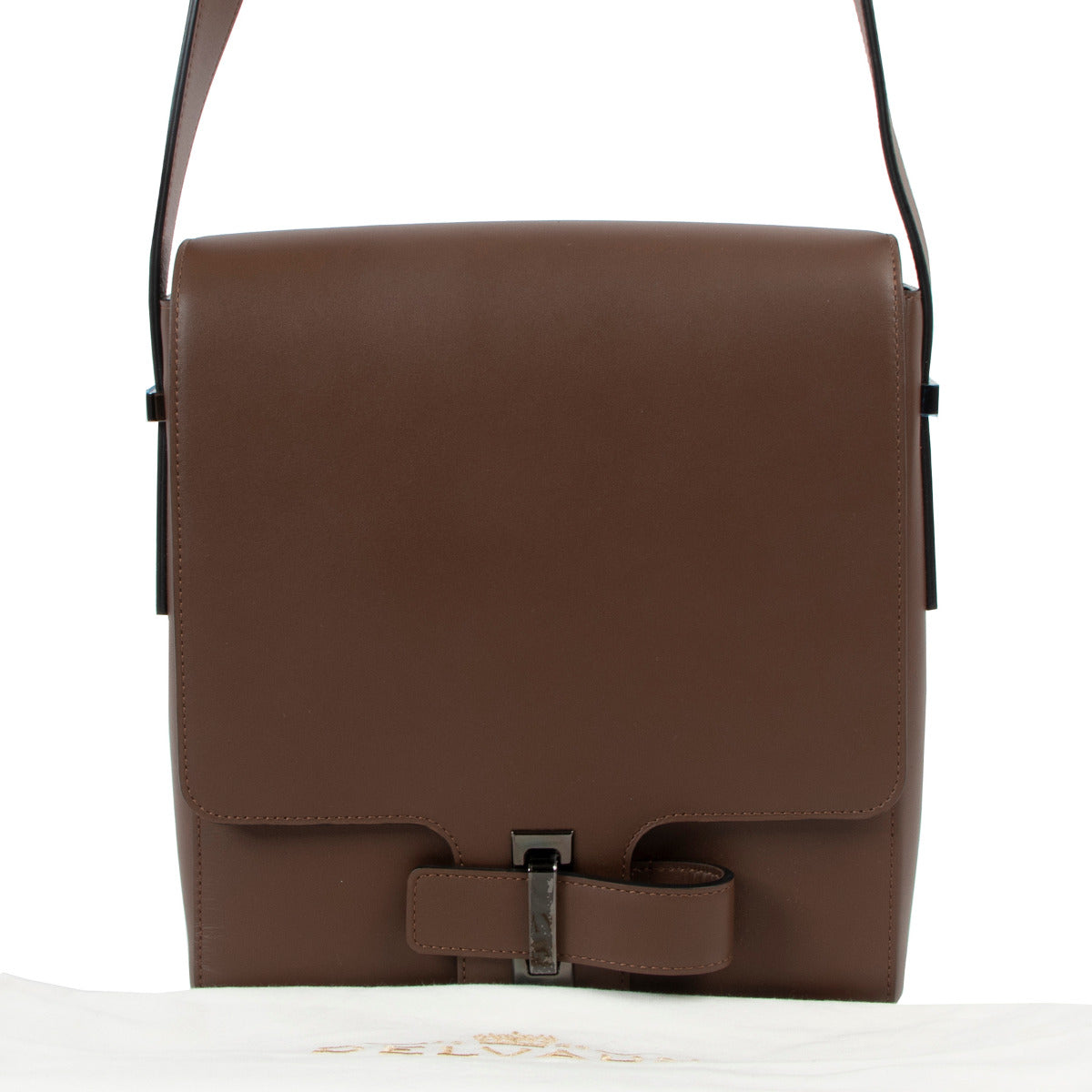 Delvaux Contemporain Reporter Pécari Allure Crossbody Bag