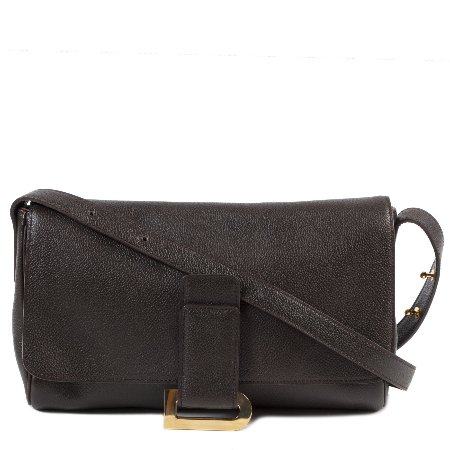Delvaux Chocolat Brown Passerelle Shoulder Bag for the best price at labellov