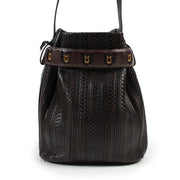 Achetez un authentique sac Delvaux brun toile de cuir Calicot d'occasion au juste prix.