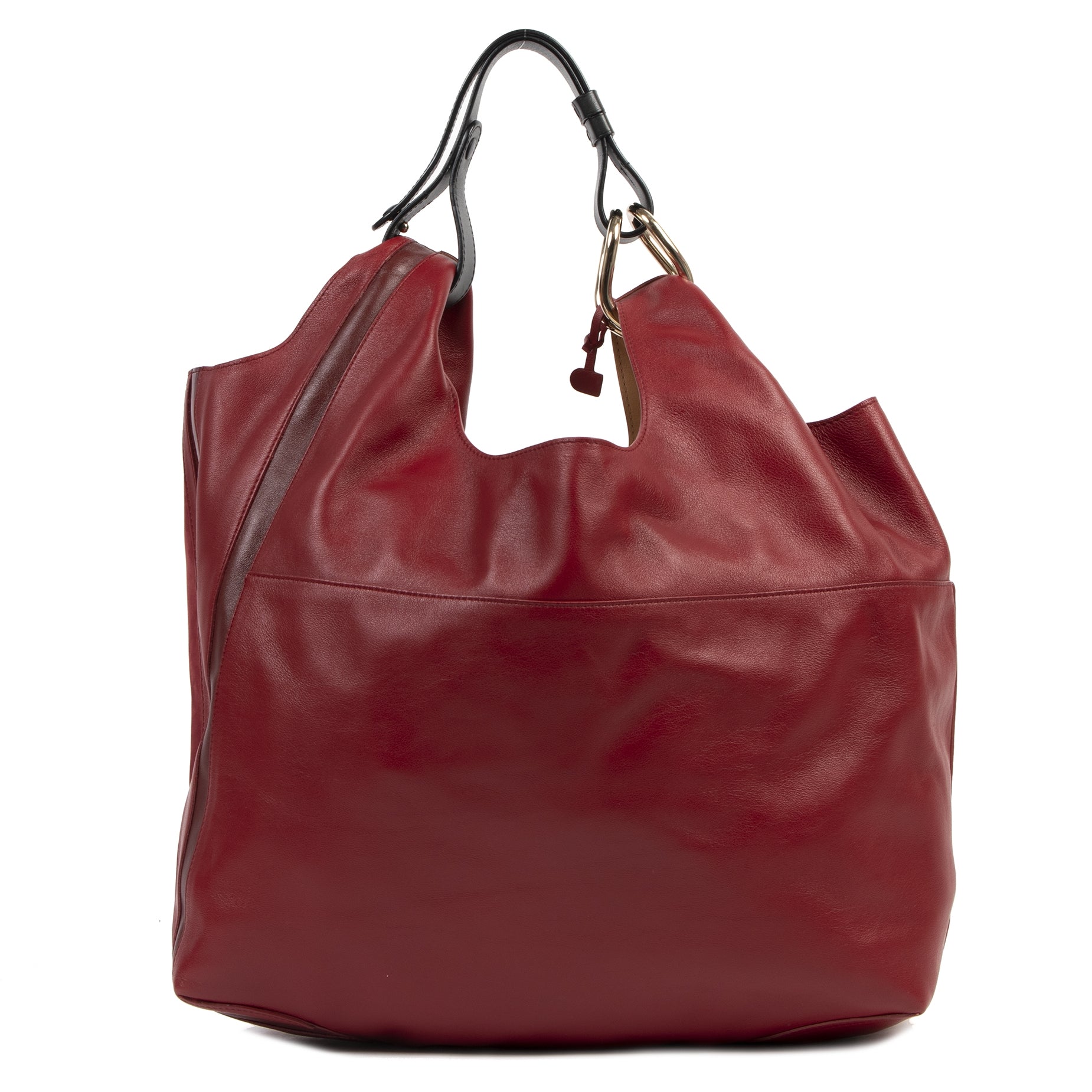 Authentieke Tweedehands Delvaux Rouge de Pourpre Givry With Me Shoulder Bag juiste prijs veilig online shoppen luxe merken webshop winkelen Antwerpen België mode fashion