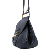 Delvaux Blue Cerceau Shoulder Bag