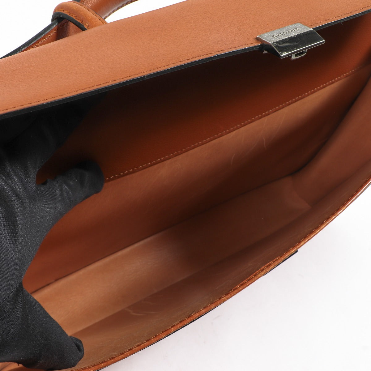 Delvaux Szekely 1992 Cognac Jumping Message Briefcase