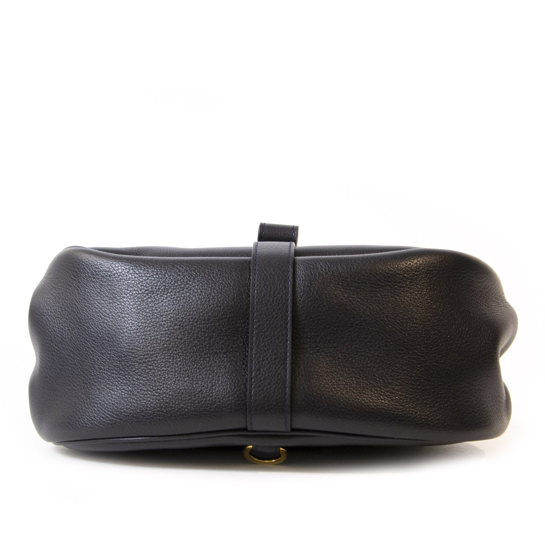 Authentieke tweedehands Delvaux dark blue Cerceau PM bag juiste prijs veilig online winkelen LabelLOV webshop luxe merken winkelen Antwerpen België mode fashion