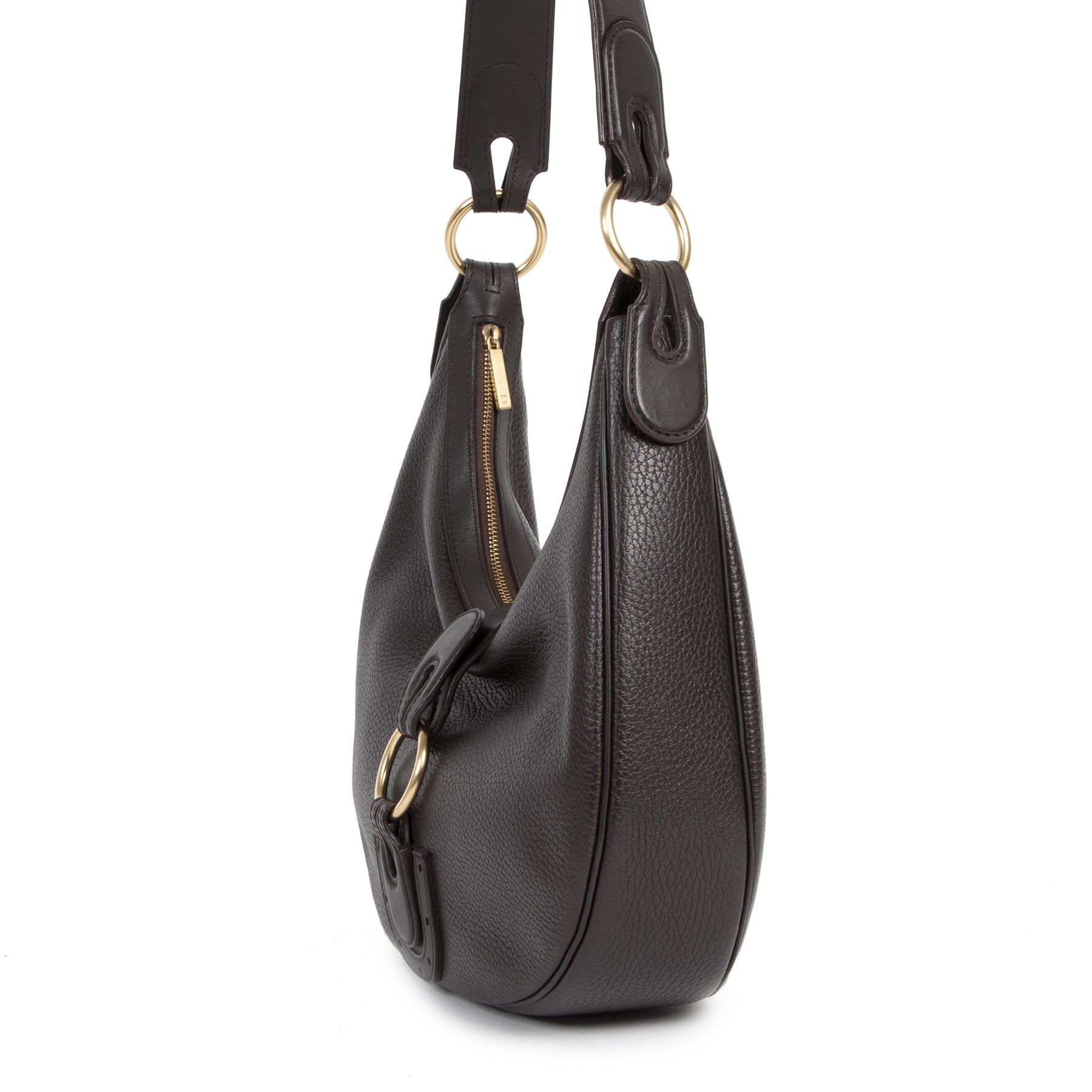 Delvaux Borwn Camille PM Shoulder Brown Bag
