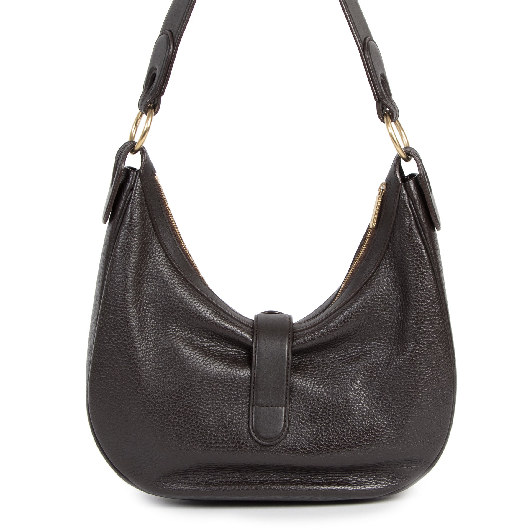 Delvaux Borwn Camille PM Shoulder Brown Bag