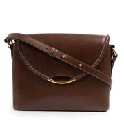 Authentic second-hand vintage Delvaux Brown Eclair Crossbody Bag buy online webshop LabelLOV