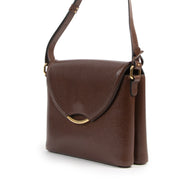 Authentique seconde-main vintage Delvaux Brown Eclair Crossbody Bag achète en ligne webshop LabelLOV