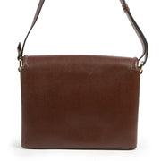 Authentic second-hand vintage Delvaux Brown Eclair Crossbody Bag buy online webshop LabelLOV