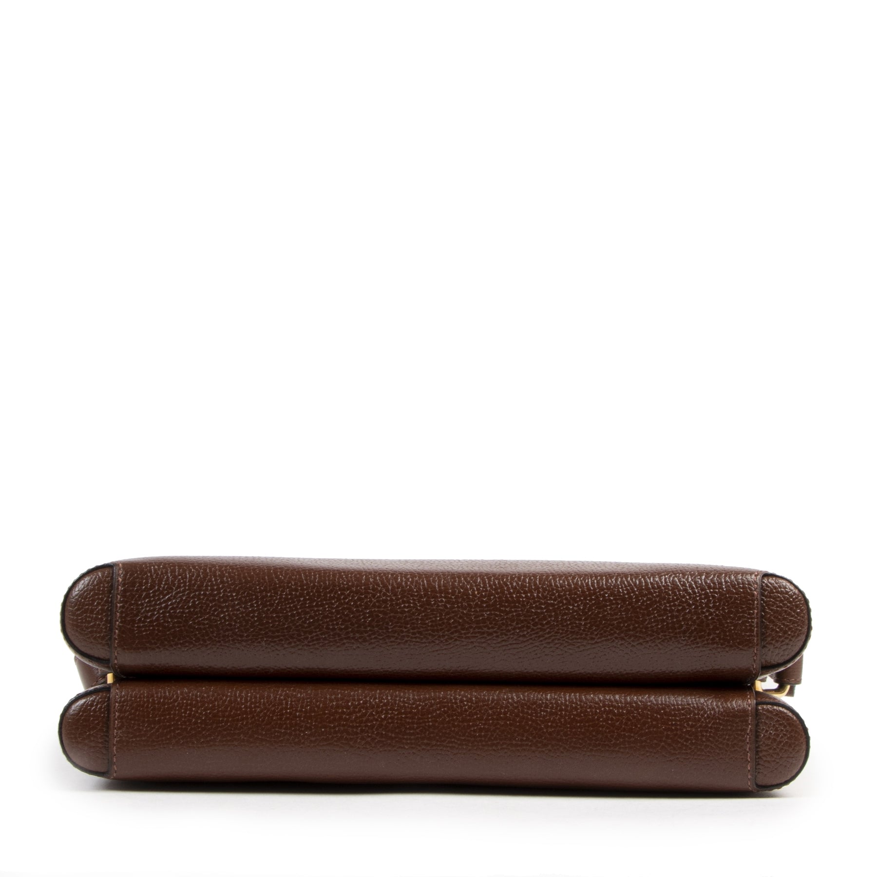 Authentieke tweedehands vintage Delvaux Brown Eclair Crossbody Bag koop online webshop LabelLOV