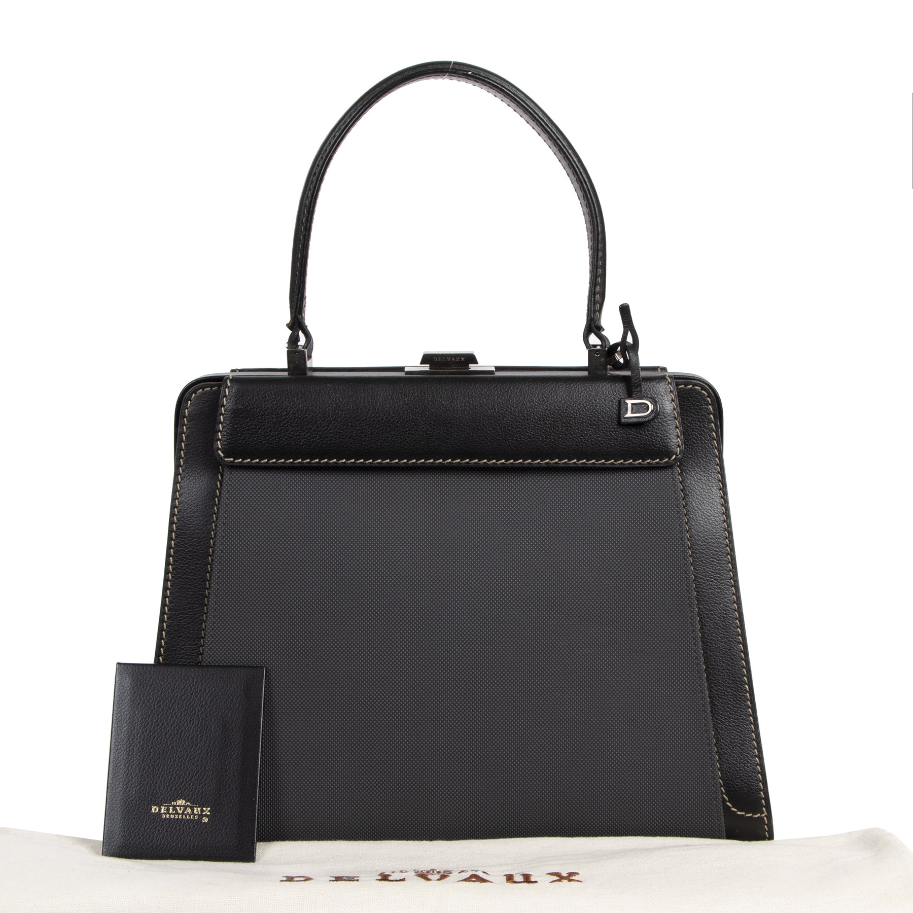 Authentic secondhand Delvaux Illusion Top Handle Bag designer bags designer brands luxury vintage webshop fashion safe secure online shopping