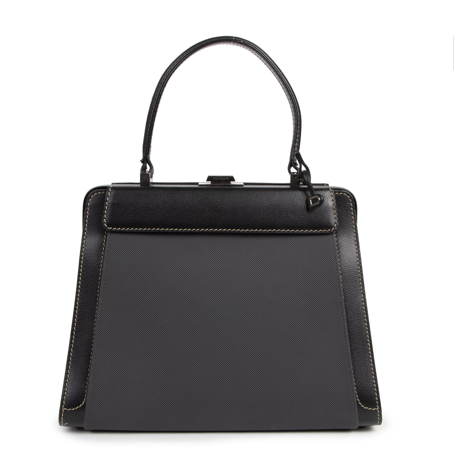 Authentieke Tweedehands Delvaux Illusion Top Handle Bag juiste prijs veilig online shoppen luxe merken webshop winkelen Antwerpen België mode fashion