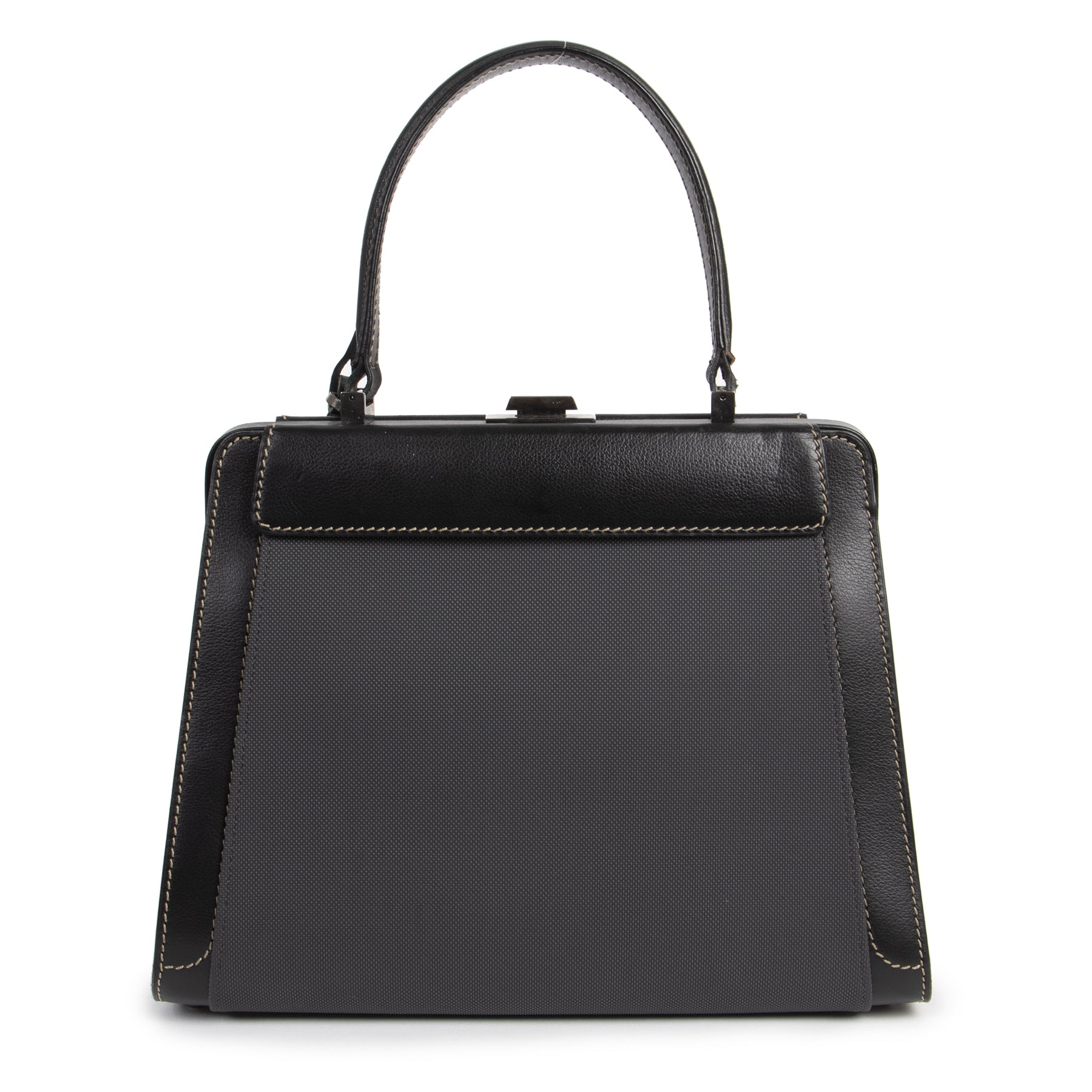 Authentic secondhand Delvaux Illusion Top Handle Bag designer bags designer brands luxury vintage webshop fashion safe secure online shopping