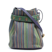 Delvaux Multicolor Toile De Cuir Bucket Bag for the best price at Labellov
