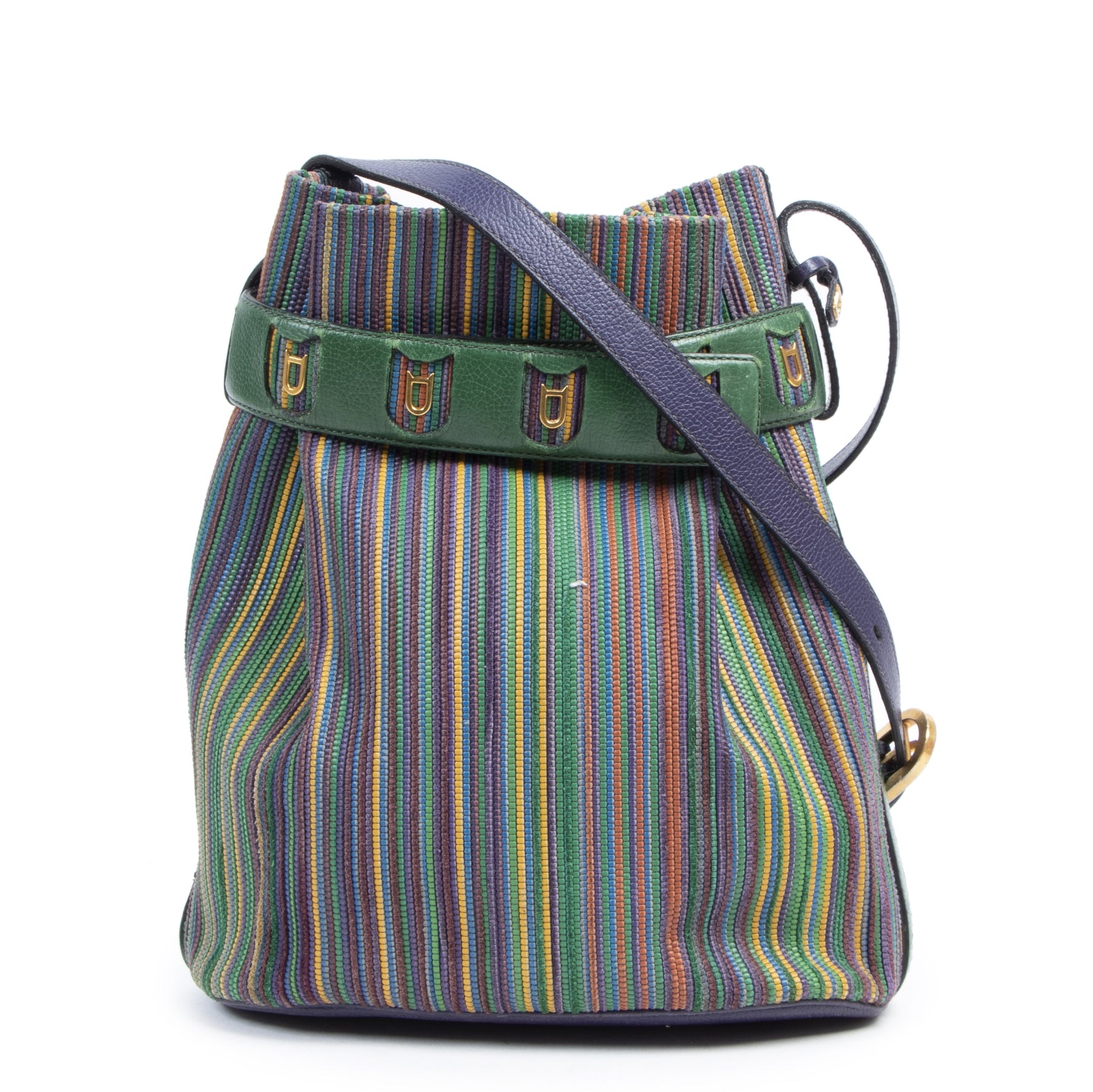 Delvaux Multicolor Toile De Cuir Bucket Bag for the best price at Labellov