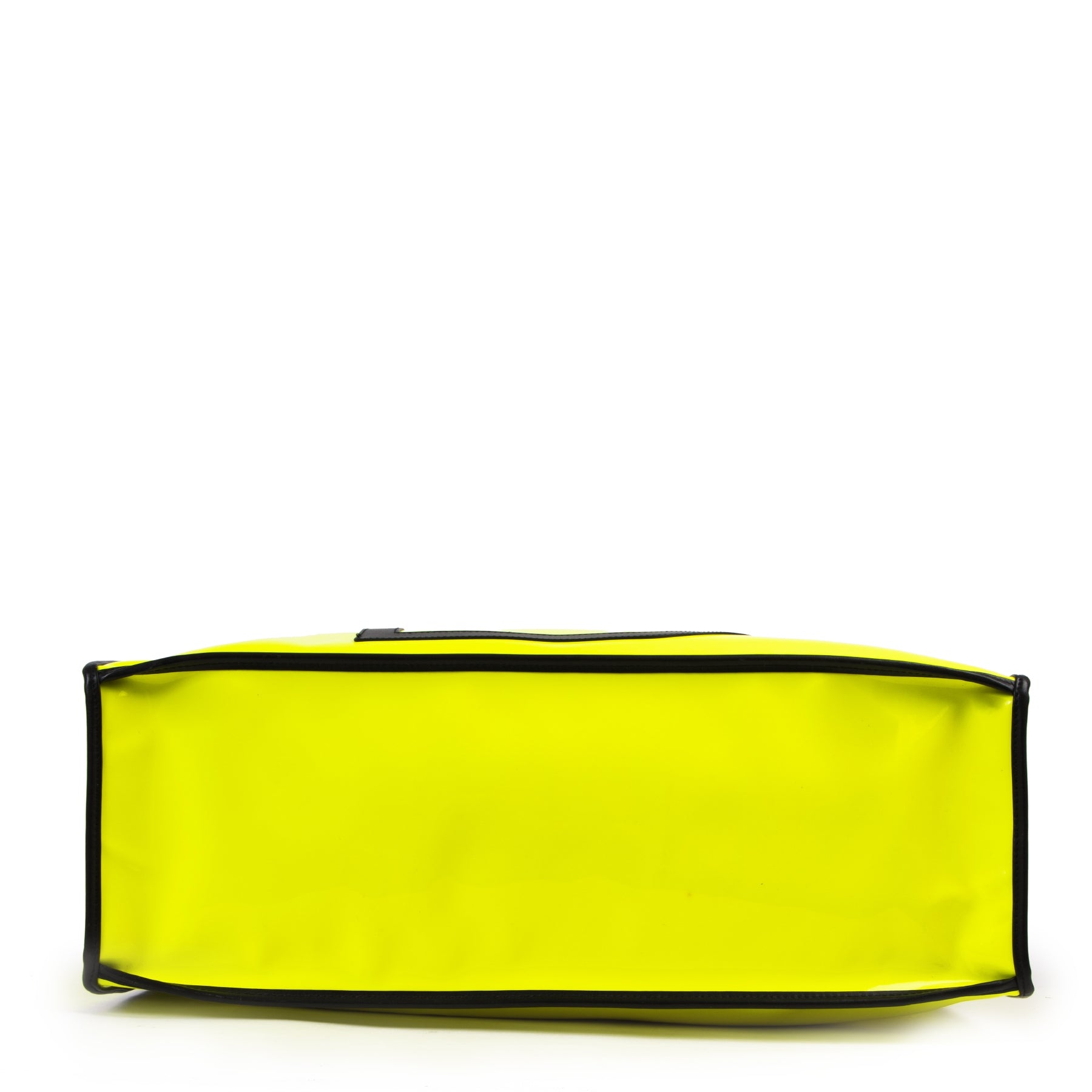 acheter en ligne seconde main Delvaux Taxi Vernis Neon Yellow Travel Bag