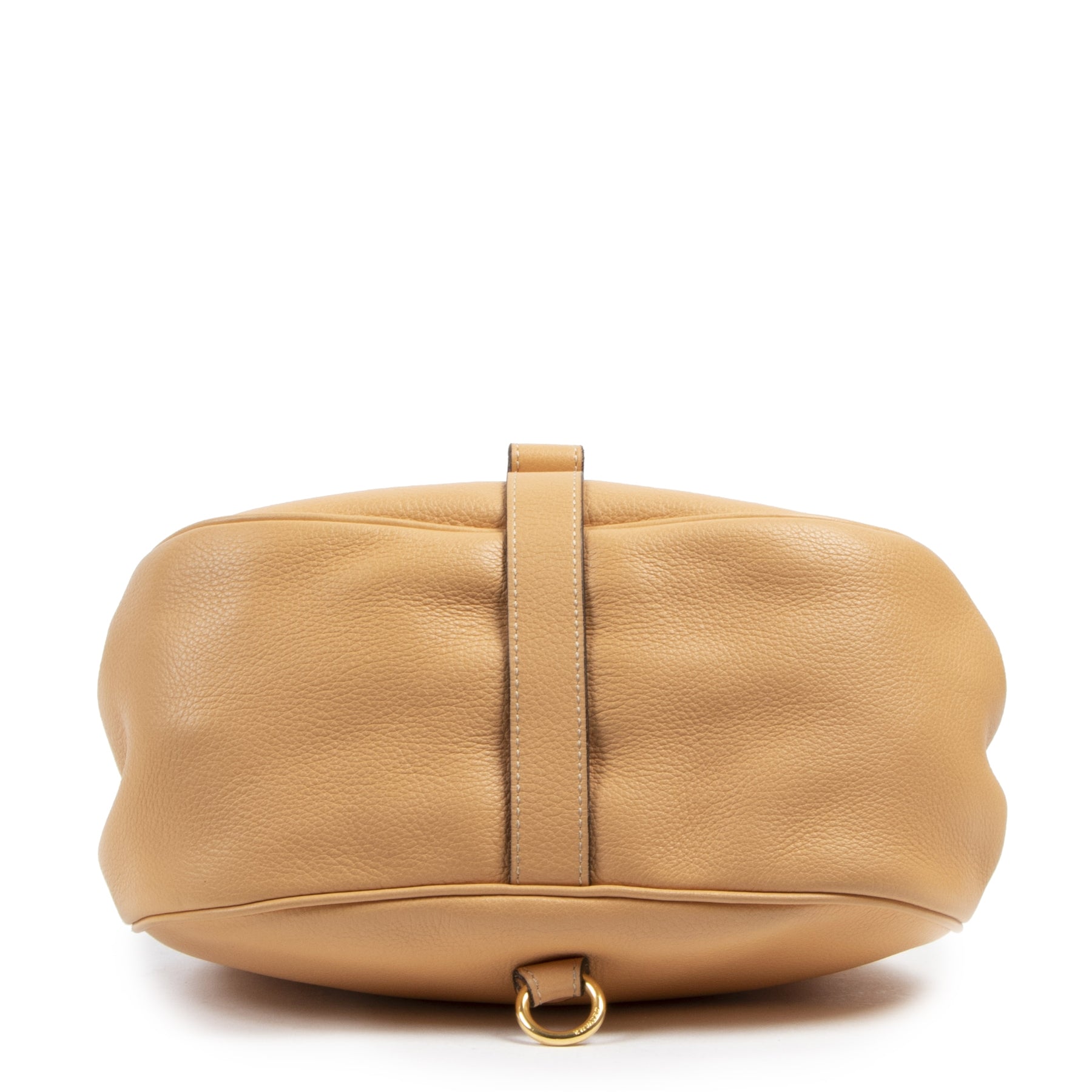 Authentic second-hand vintage Delvaux Nude Leather Cerceau Backpack buy online webshop LabelLOV