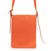 Delvaux Orange Louise Baudrier PM Crossbody