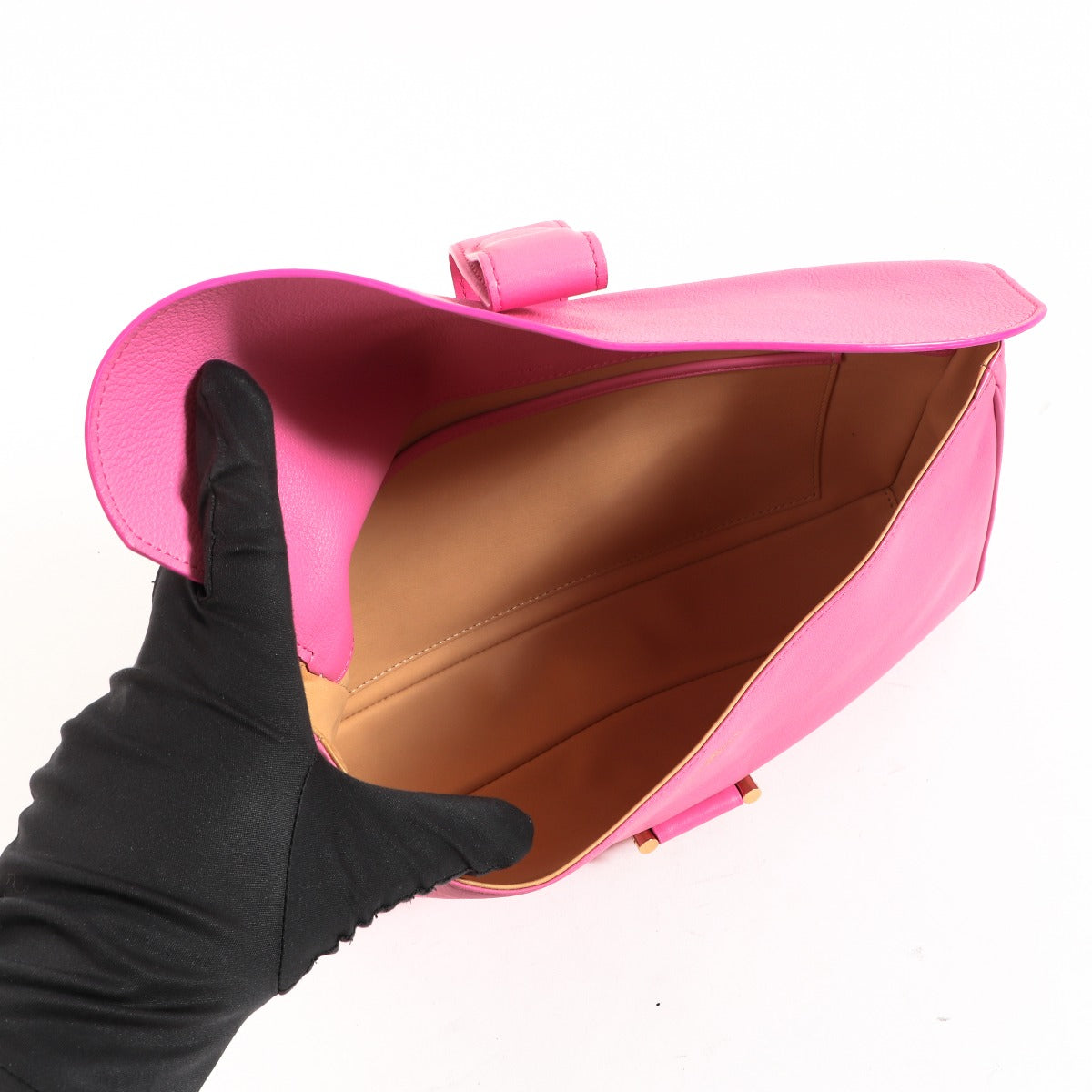 Delvaux Givry Pochette Flamingo Polo Clutch
