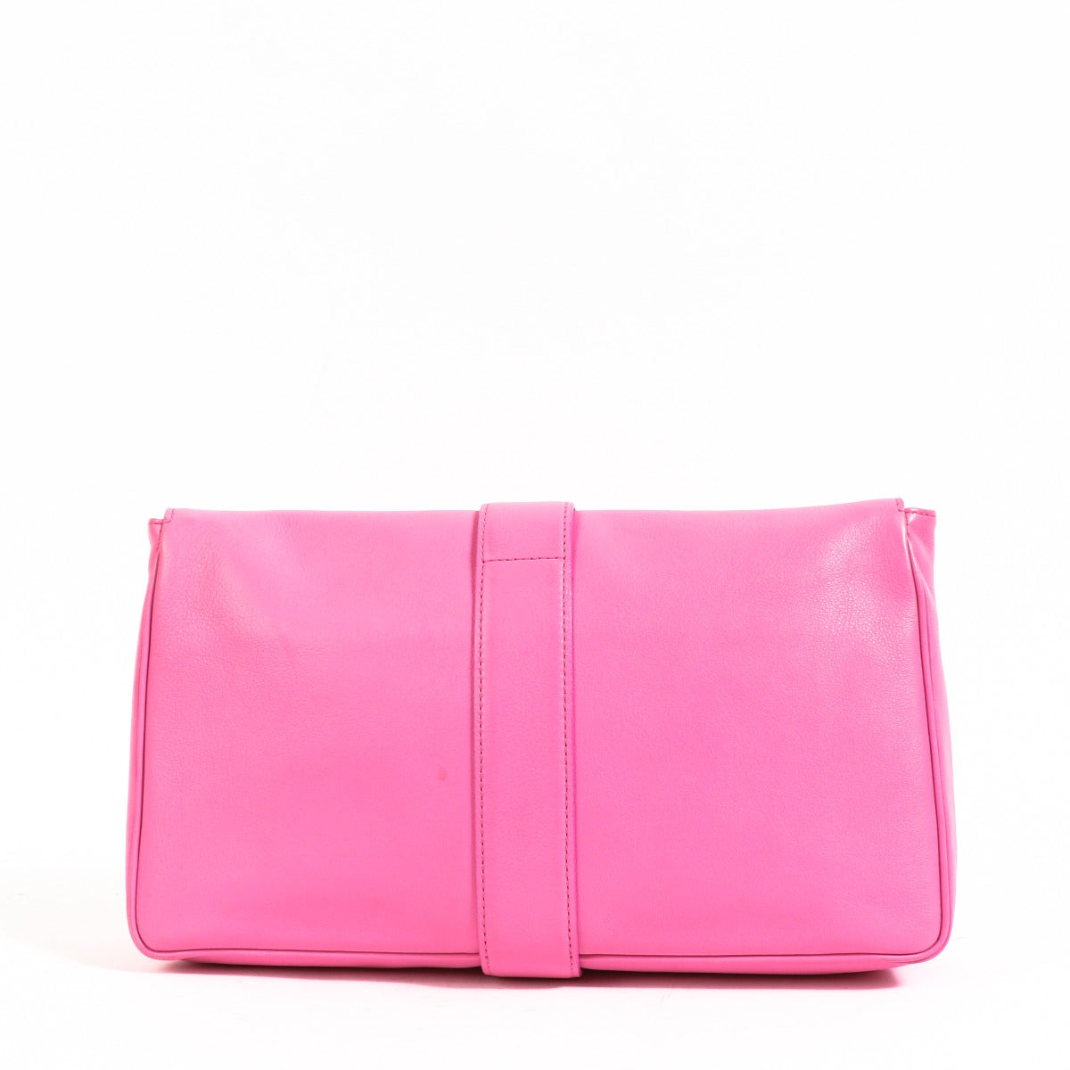 Delvaux Givry Pochette Flamingo Polo Clutch