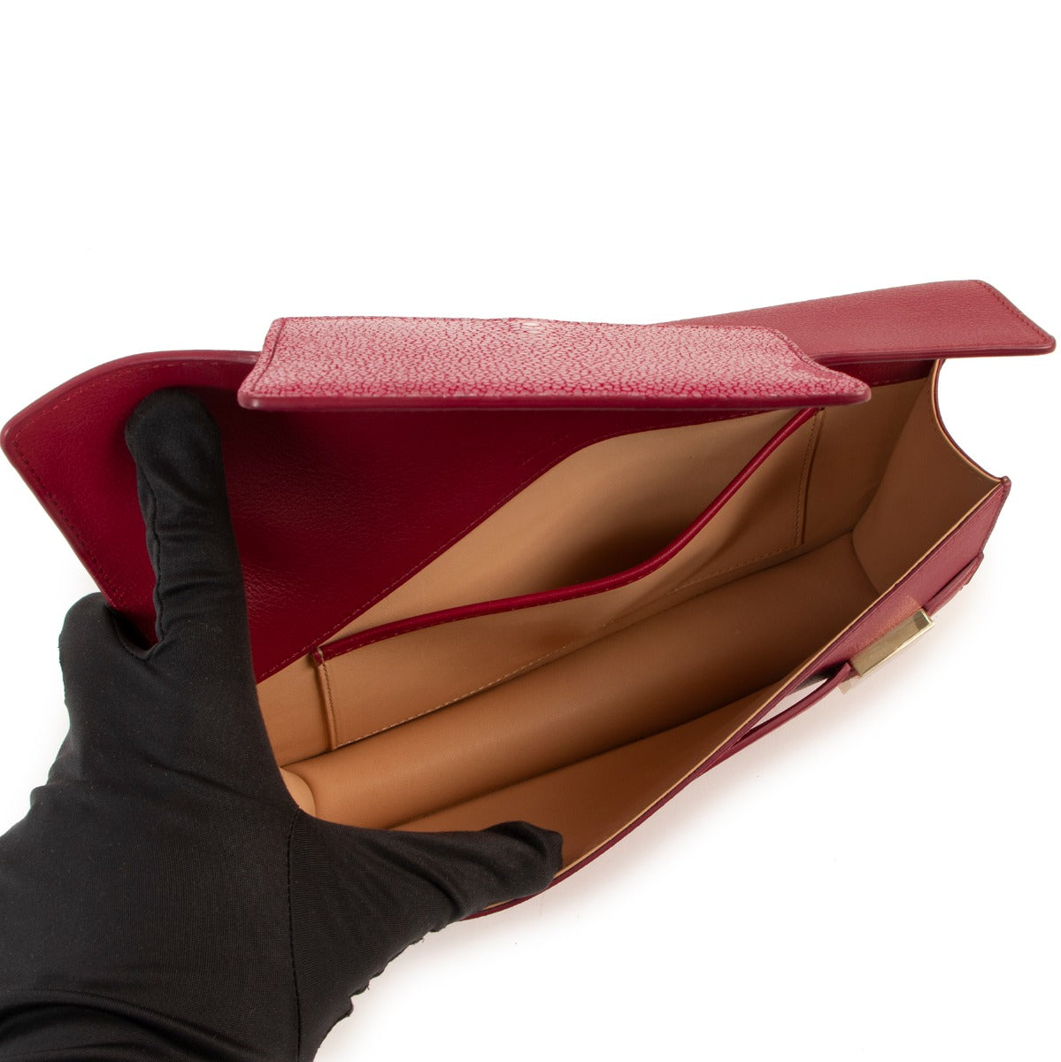 Delvaux Berry Madame Galuchat Pochette Clutch