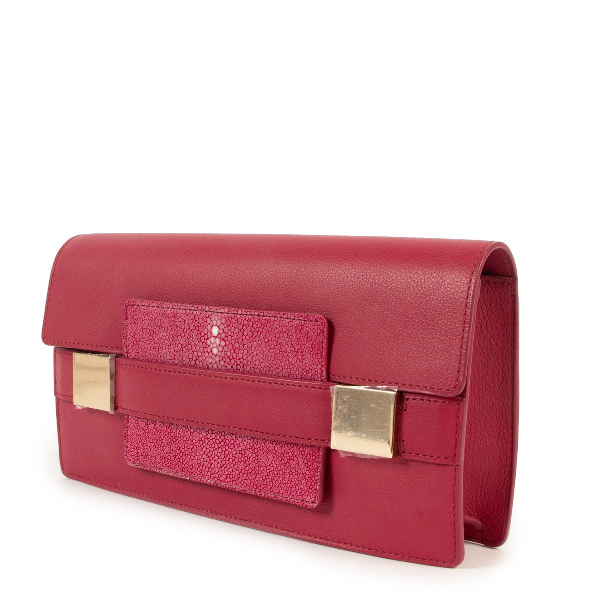 Delvaux Berry Madame Galuchat Pochette Clutch