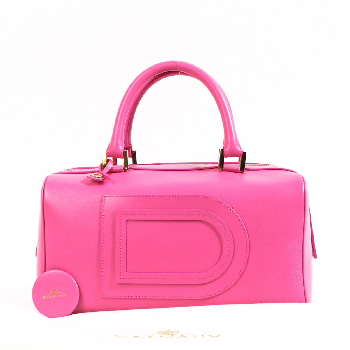 Delvaux Louise Boston Flamingo Allure Bag
