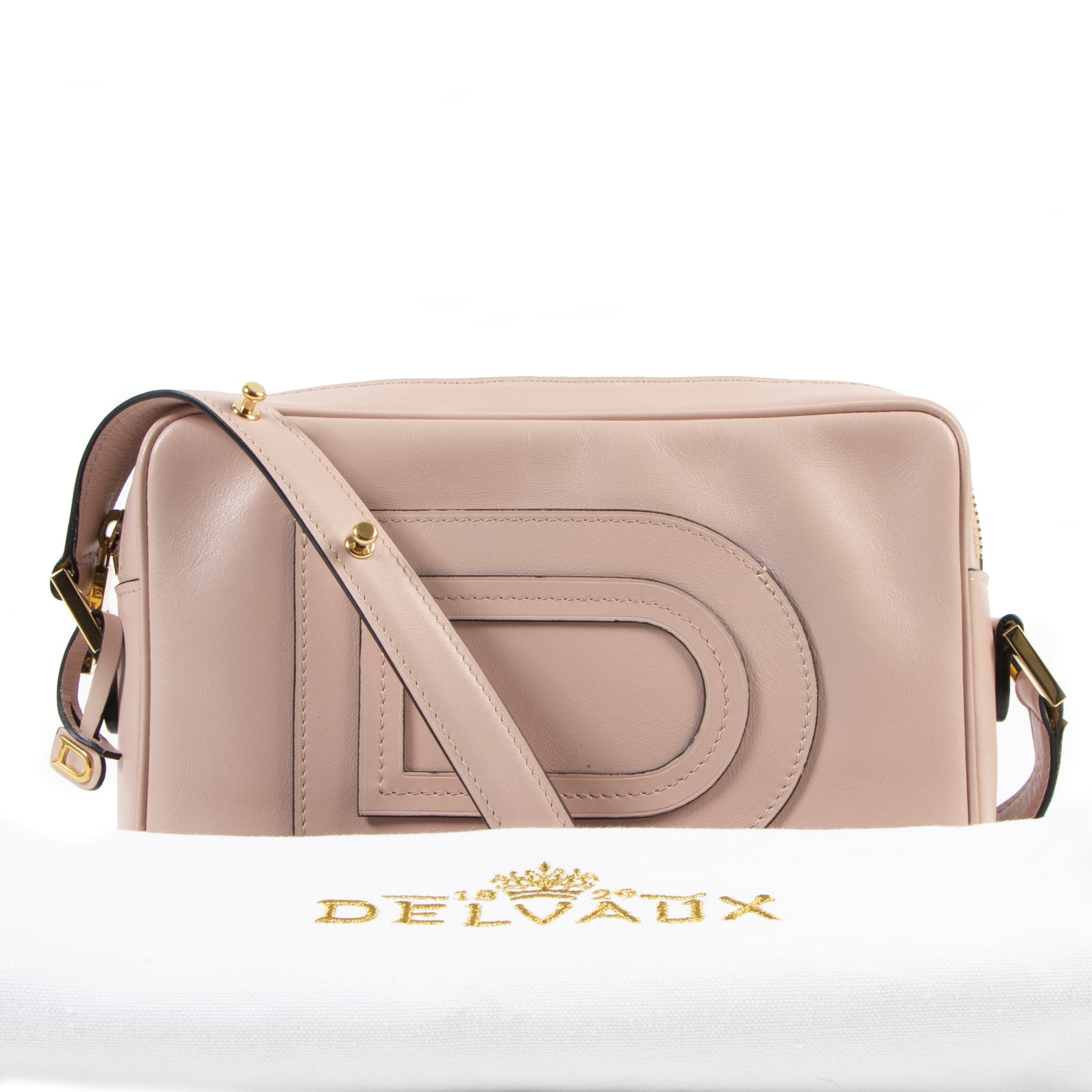 shop online your Delvaux Louise Dusty Pink Crossbody Bag