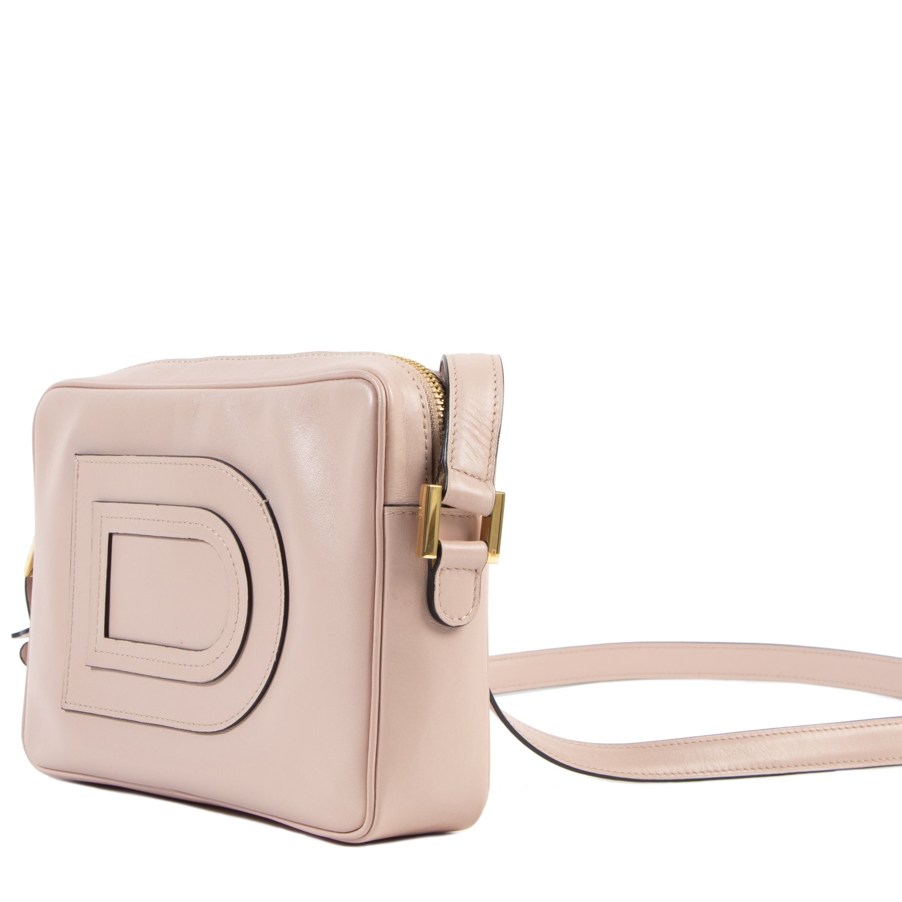 skip the waiting list shop safe online Delvaux Louise Dusty Pink Crossbody Bag