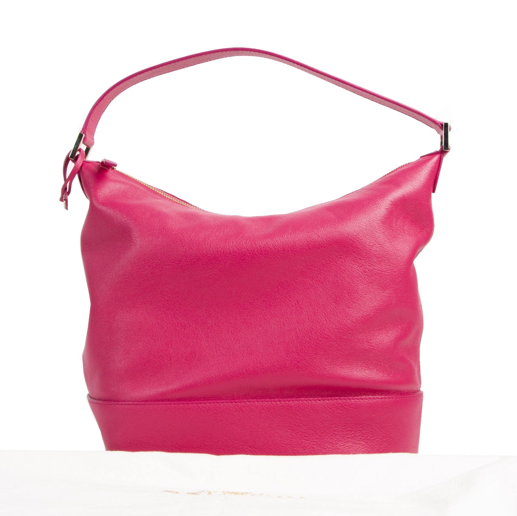Authentic secondhand Delvaux Fuchsia Every D Hobo Bag designer bags fashion luxury vintage webshop safe secure online shopping