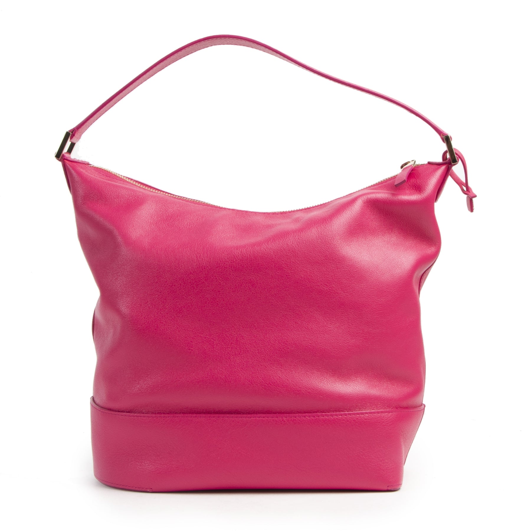 Authentic secondhand Delvaux Fuchsia Every D Hobo Bag designer bags fashion luxury vintage webshop safe secure online shopping
