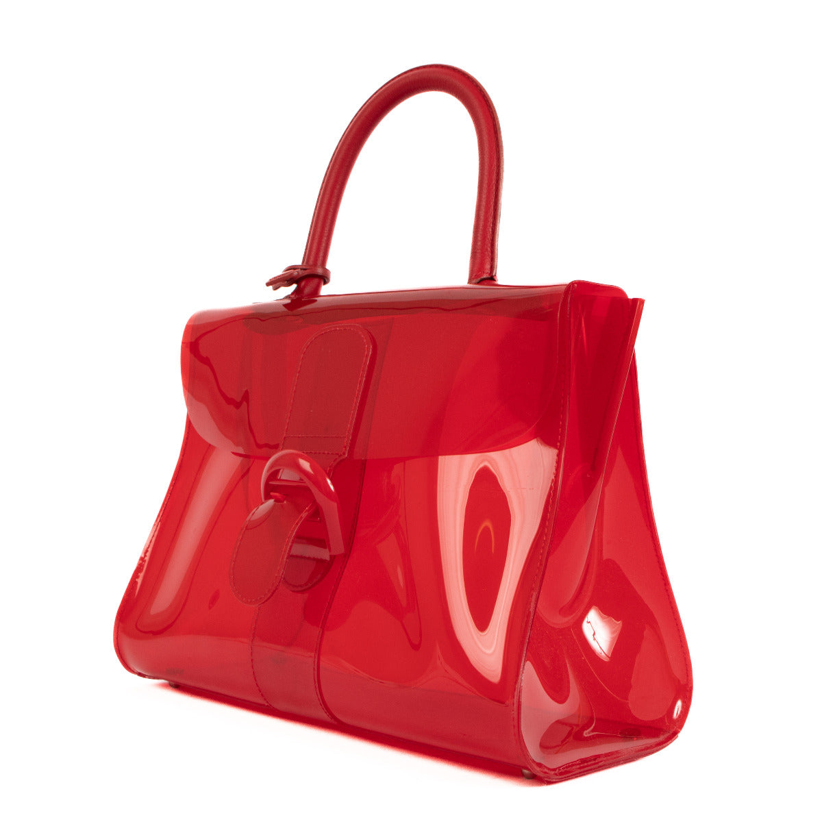 Bent u op zoek naar een authentieke Delvaux Le Chaperon Rouge Vinyl Brillant Bag?