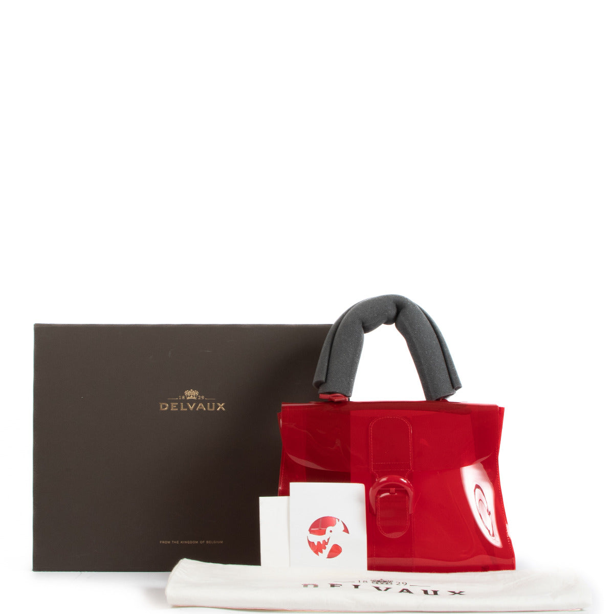 Delvaux Brillant Chaperon Rouge Vinyl Bag