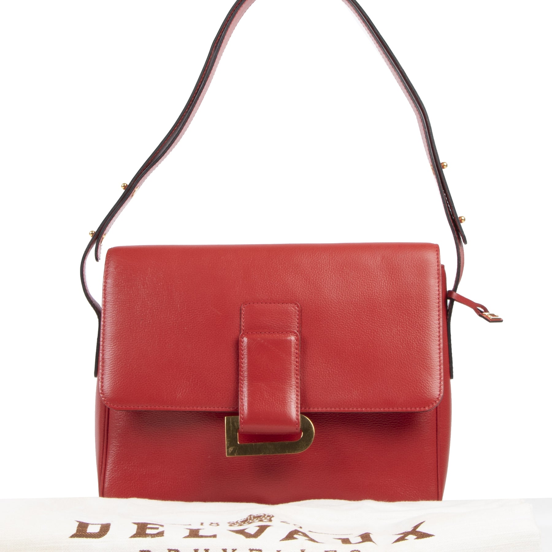 skip the waitinglist Delvaux Red Poirier Shoulder Bag