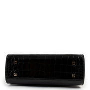 shop online second hand authentic Delvaux Tempête Mini Alligator Brillant Black Handbag at Labellov for the best price
