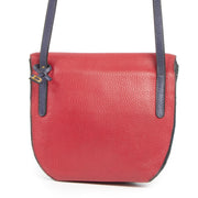 Authentieke tweedehands vintage Delvaux Multicolor Toile De cuir Crossbody Bag koop online webshop LabelLOV