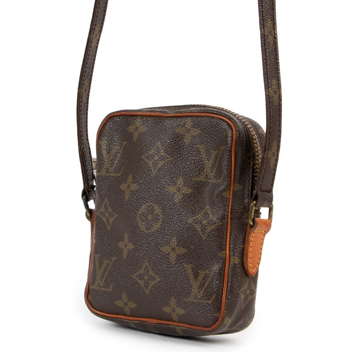 shop authentic second hand Louis Vuitton Vintage Danube Mini Monogram Canvas Crossbody Bag at Labellov