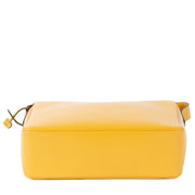 Authentieke Tweedehands Delvaux Ochre Yellow Leather Poirier Shoulder Bag juiste prijs veilig online shoppen luxe merken webshop winkelen Antwerpen België mode fashion