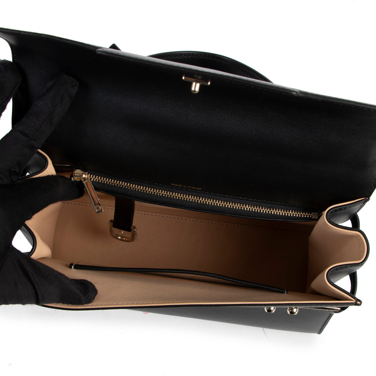 Delvaux Tempête MM Noir + Anse Souple en Cuir de Veau B