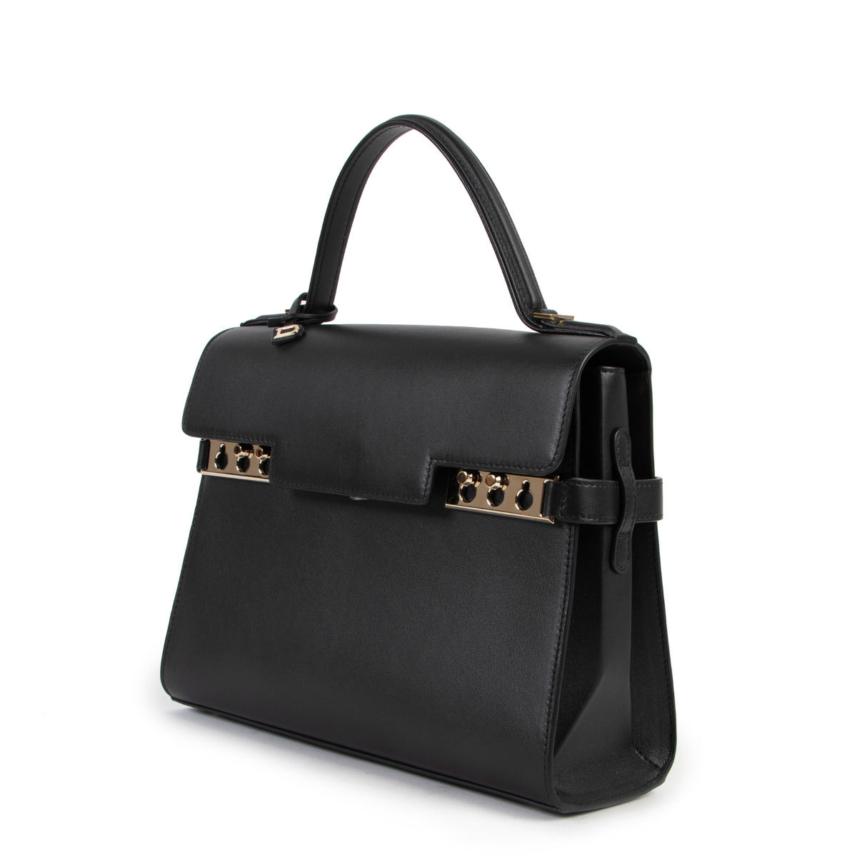 Delvaux Tempête MM Noir + Anse Souple en Cuir de Veau B