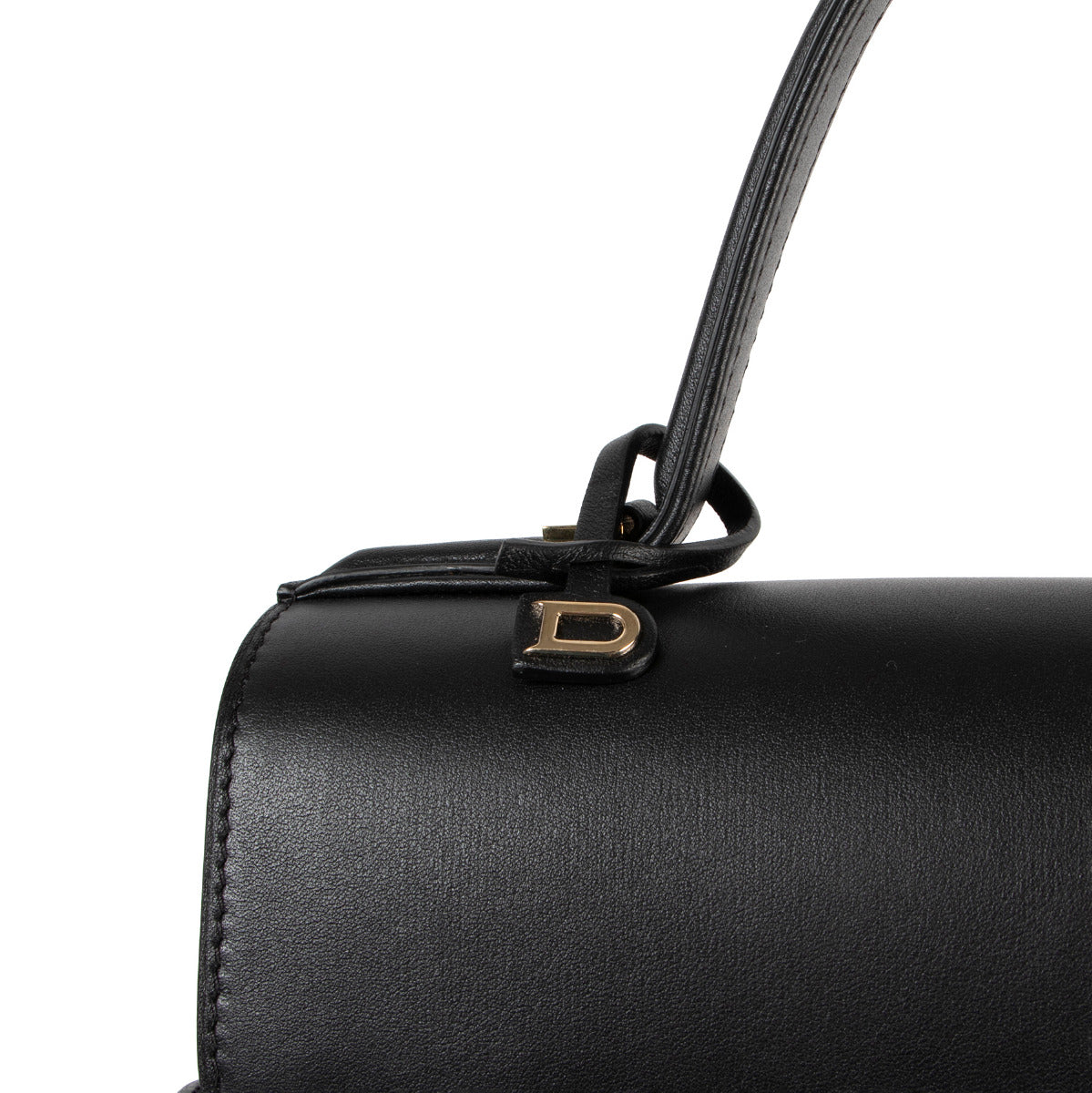 Delvaux Tempête MM Noir + Anse Souple en Cuir de Veau B