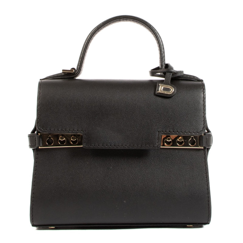 Shop safe online at Labellov in Antwerp, Brussels and Knokke this 100% authentic second hand Delvaux Black Tempête Micro Crossbody Bag