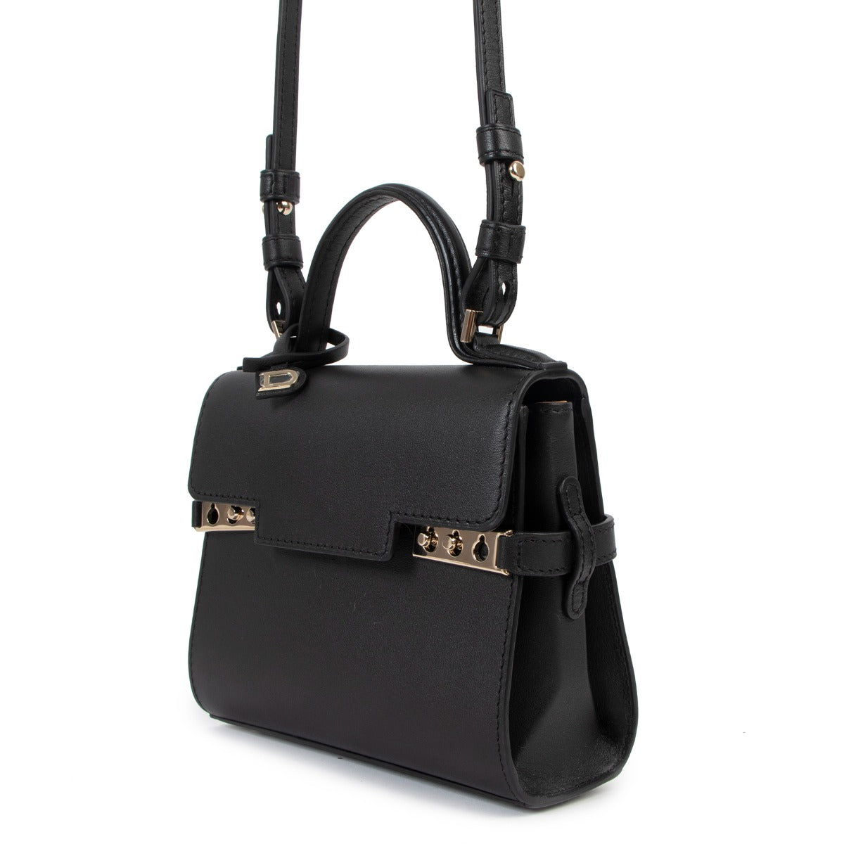 Delvaux Black Tempête Mini Crossbody Bag