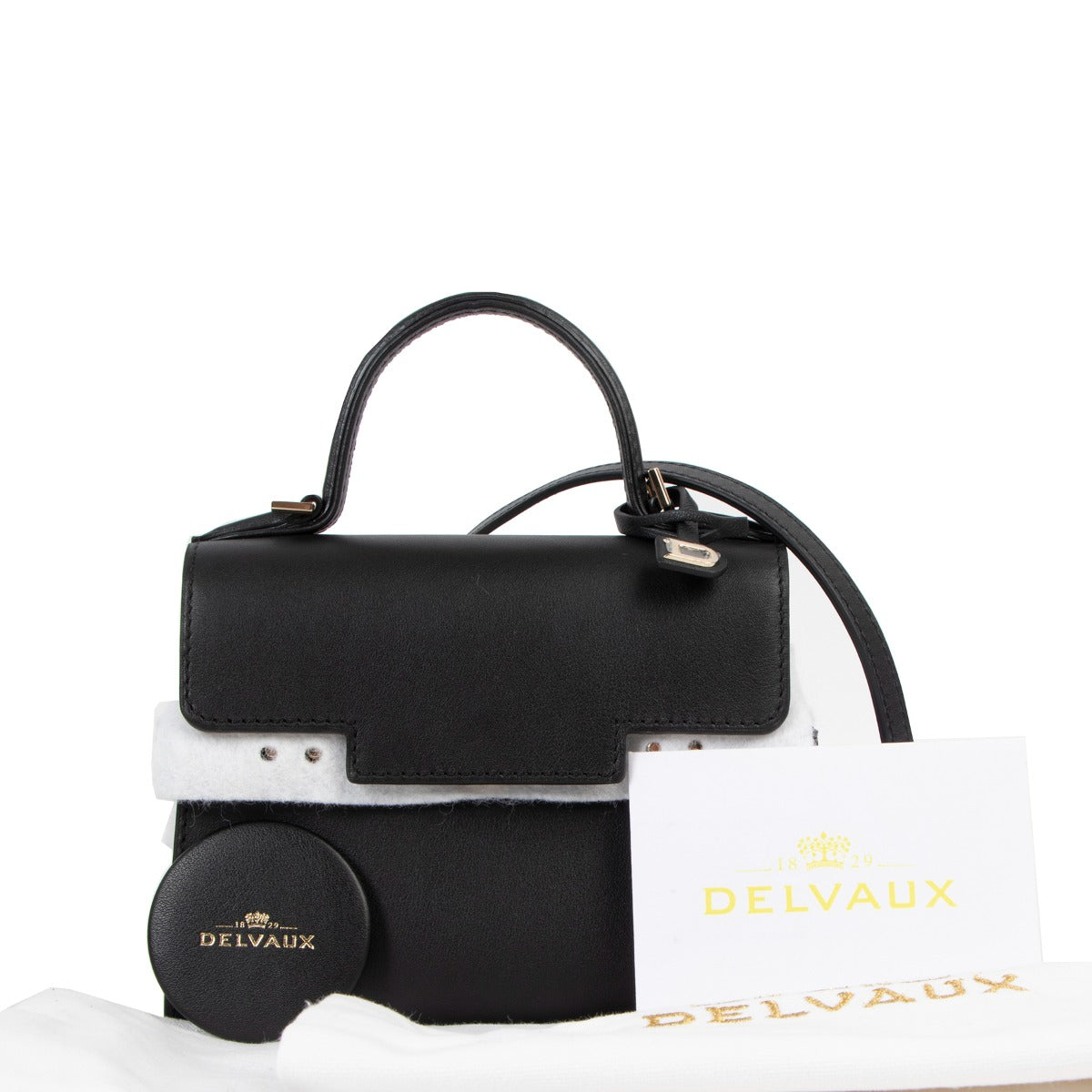 Delvaux Black Tempête Mini Crossbody Bag