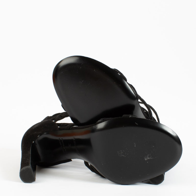 authentic preloved Hermès Black Naide Sandals in size 36 on Labellov.com