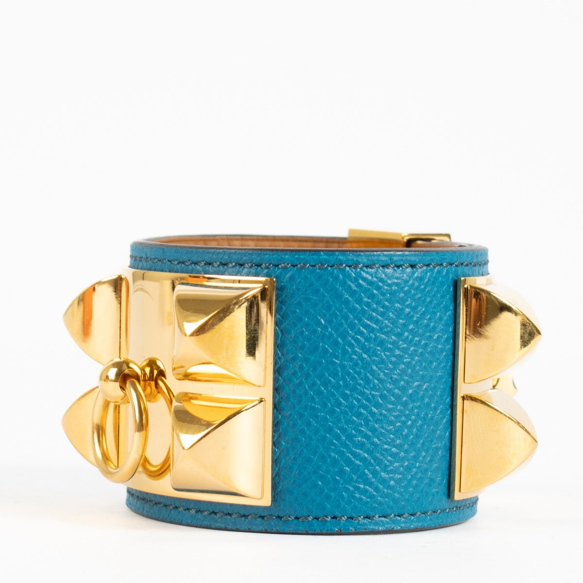 Shop 100% authentic second hand Hermès Bleu Izmir Collier De Chien Bracelet on Labellov.com