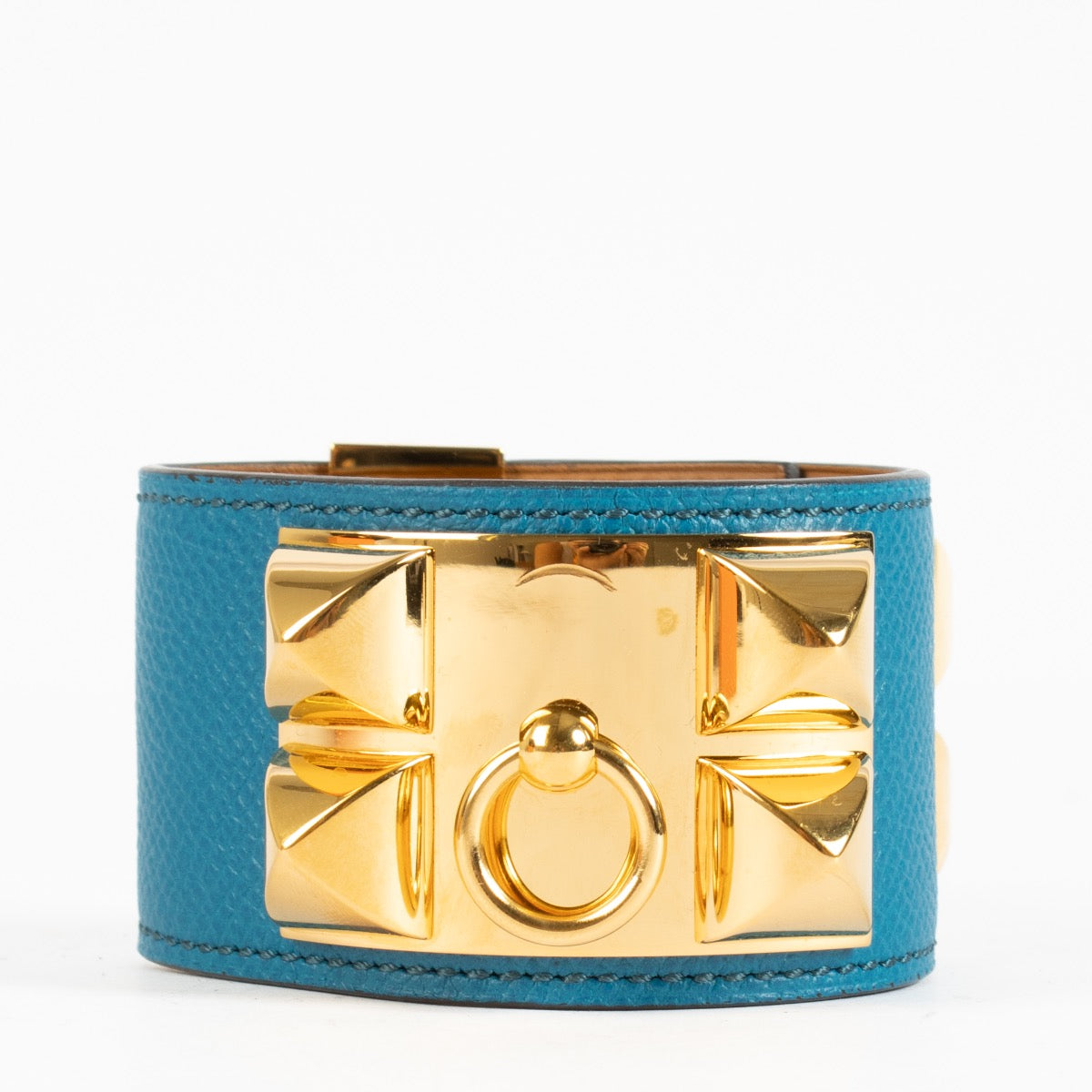 Shop 100% authentic second hand Hermès Bleu Izmir Collier De Chien Bracelet on Labellov.com
