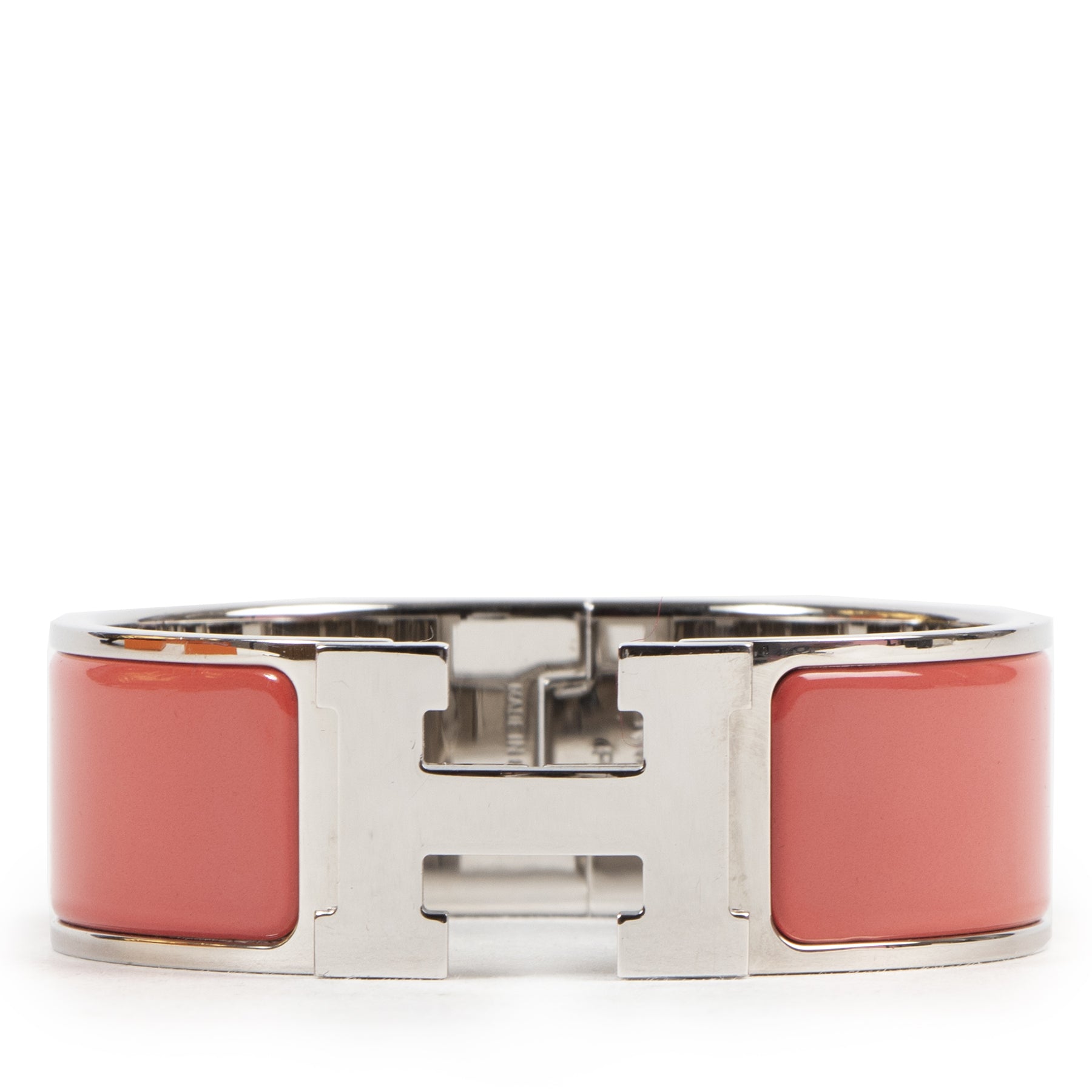Hermès Clic Clac H Bracelet Capucine PHW for the bet pirce at Labellov