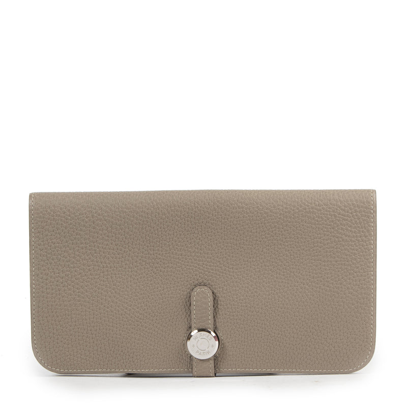 Hermès Dogon Recto-Verso Gris Tourterelle Wallet pour le meilleur prix chez Labellov à Anvers Belgique