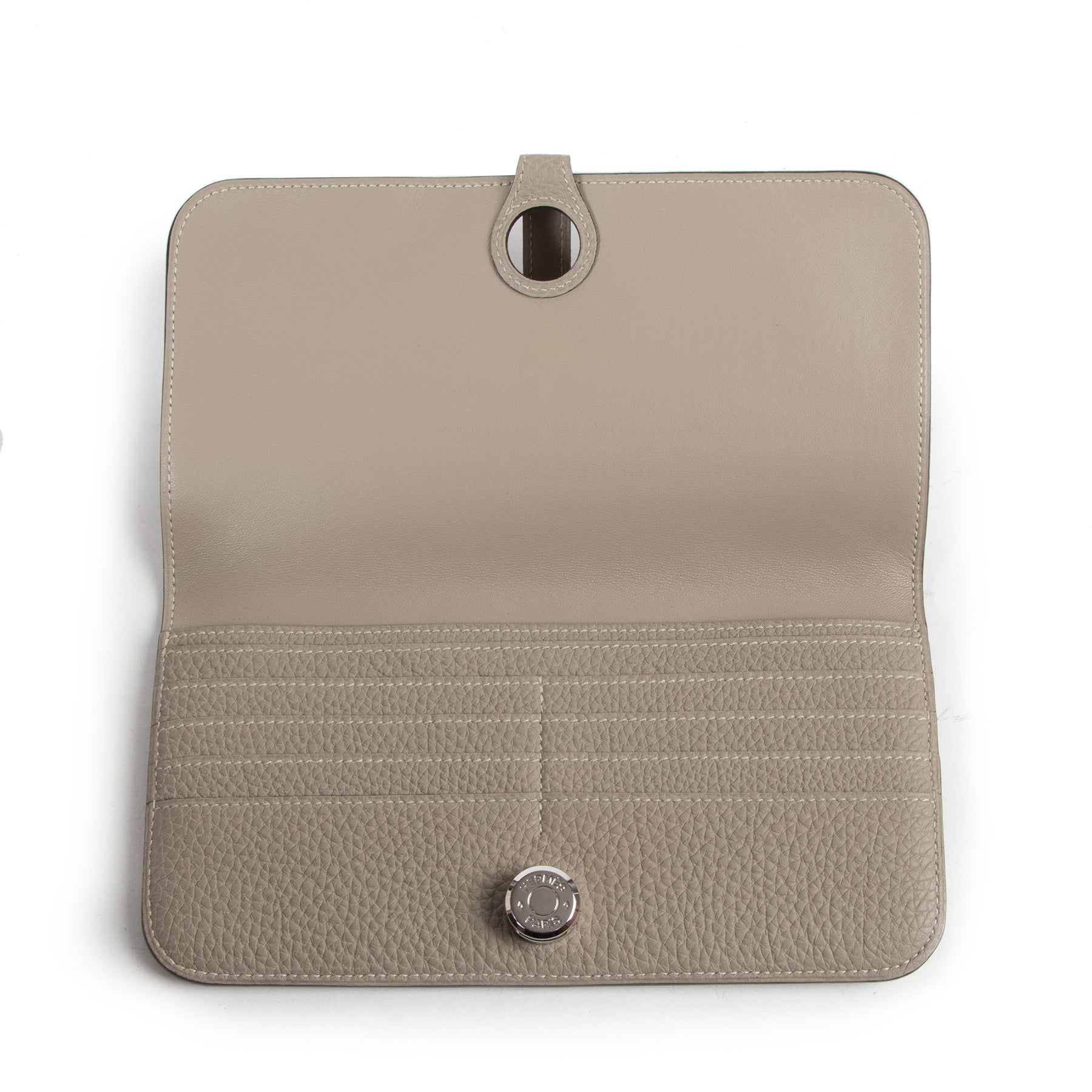 Hermès Dogon Recto-Verso Gris Tourterelle Wallet
