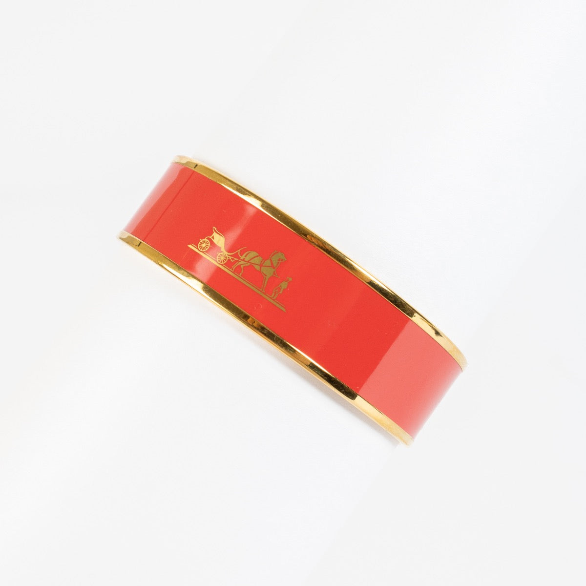 shop 100% authentic second hand Hermès Red L Bracelet - Size XS on Labellov.com